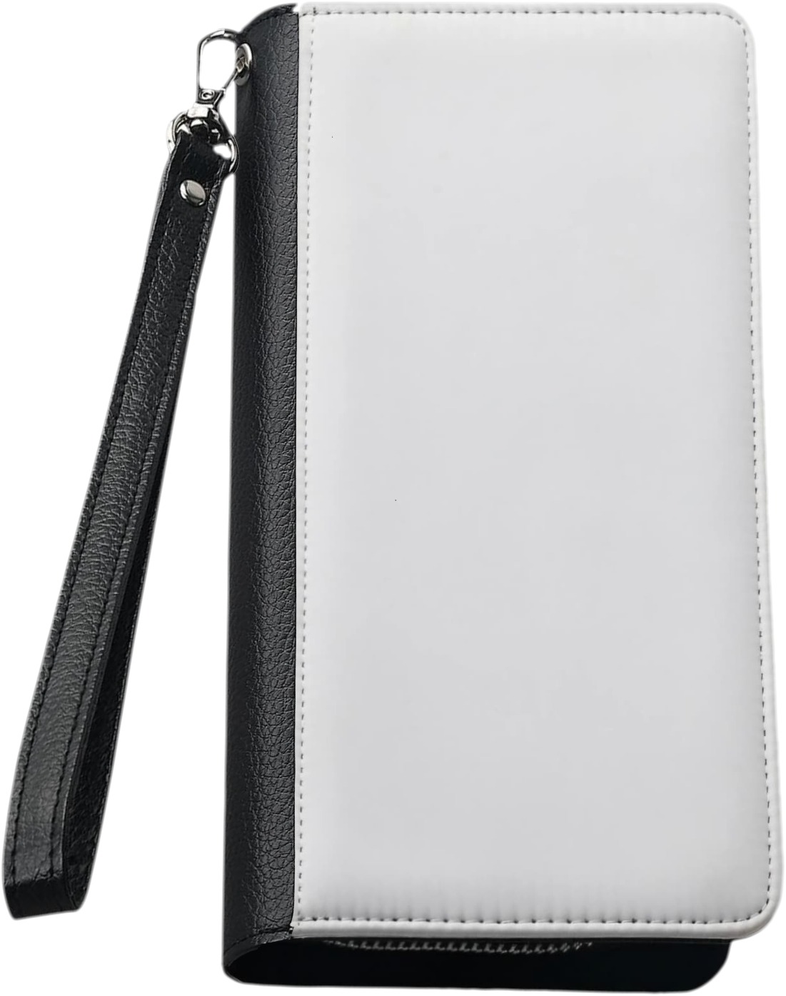 Black & white sublimation zipper wallet